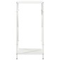vidaXL Ράφι για καυσόξυλα Λευκό 34x25x70 cm Ατσάλι ψυχρής έλασης