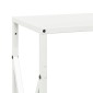 vidaXL Ράφι για καυσόξυλα Λευκό 34x25x70 cm Ατσάλι ψυχρής έλασης