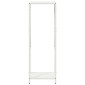 vidaXL Ράφι για καυσόξυλα Λευκό 34x25x100 cm Ατσάλι ψυχρής έλασης