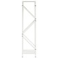 vidaXL Ράφι για καυσόξυλα Λευκό 34x25x100 cm Ατσάλι ψυχρής έλασης
