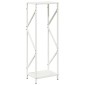 vidaXL Ράφι για καυσόξυλα Λευκό 34x25x100 cm Ατσάλι ψυχρής έλασης
