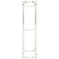 vidaXL Ράφι για καυσόξυλα Λευκό 60x25x100 εκ. Ατσάλι ψυχρής έλασης