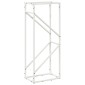 vidaXL Ράφι για καυσόξυλα Λευκό 40x25x100 εκ. Ατσάλι ψυχρής έλασης