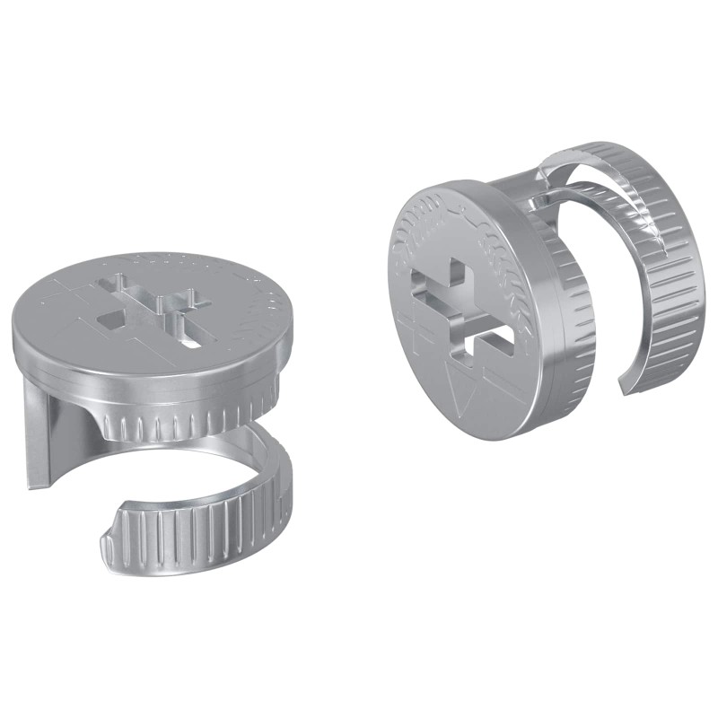 vidaXL Καμπανούχες βίδες 2 τμχ. Ασημί 12 x 10 mm Μέταλλο