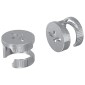 vidaXL Καμπανούχες βίδες 2 τμχ. Ασημί 12 x 10 mm Μέταλλο
