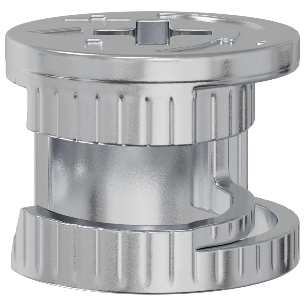vidaXL Καμπανούχες βίδες 2 τμχ. Ασημί 15 x 11,5 mm Μέταλλο
