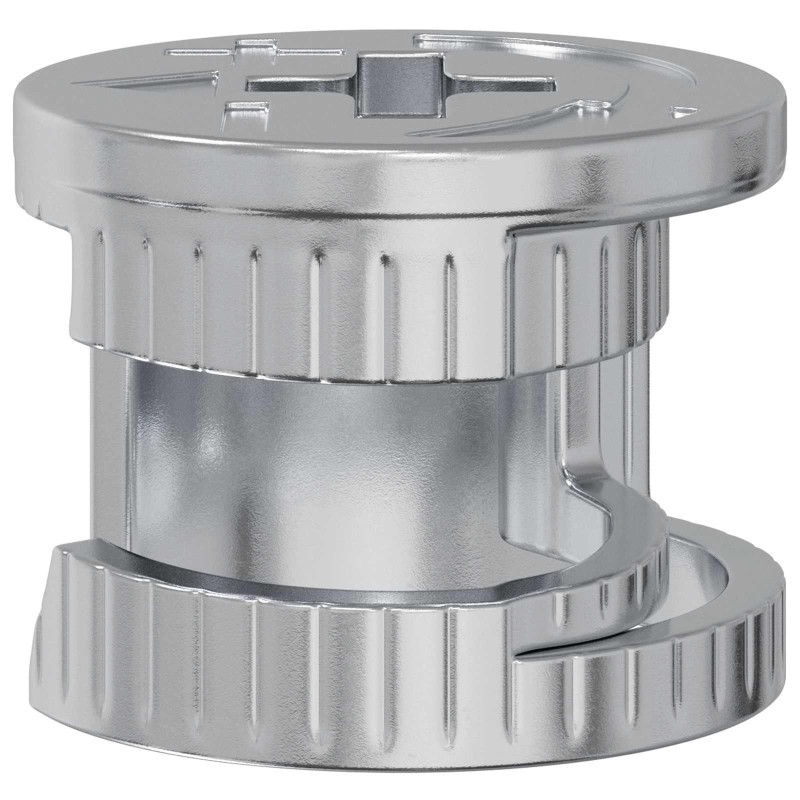 vidaXL Καμπανούχες βίδες 2 τμχ. Ασημί 15 x 11,5 mm Μέταλλο