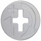 vidaXL Καμπανούχες βίδες 2 τμχ. Ασημί 15 x 11,5 mm Μέταλλο
