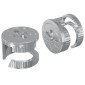vidaXL Καμπανούχες βίδες 2 τμχ. Ασημί 15 x 11,5 mm Μέταλλο