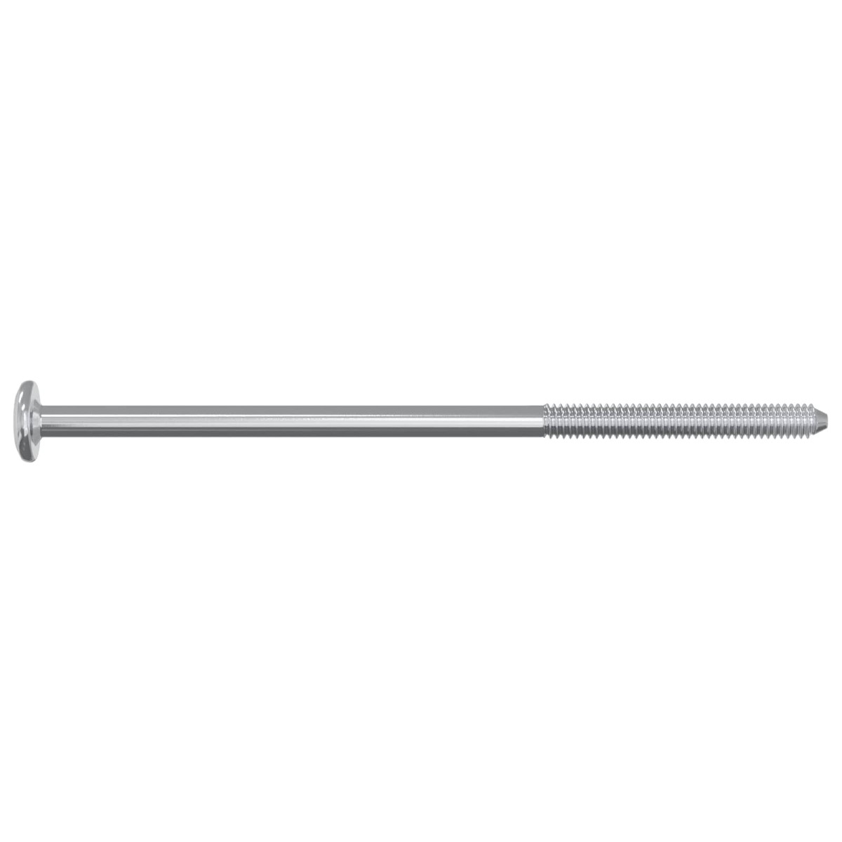vidaXL Βίδα 2 τμχ. Ασημί M6 x 120 mm Ατσάλι