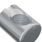 vidaXL Βίδες κουμπώματος 2 τεμ. Ασημί M6 x 13 mm Μέταλλο