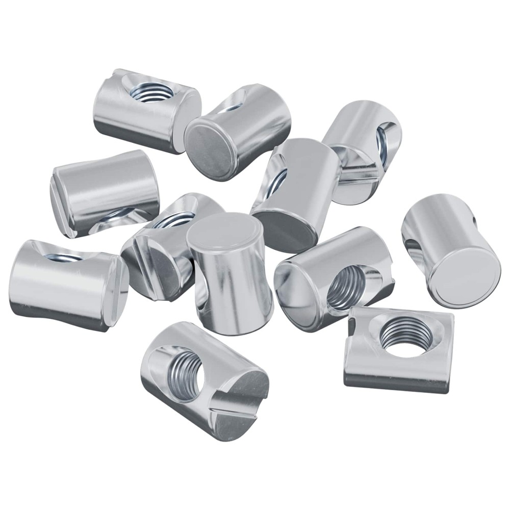 vidaXL Βίδες κουμπώματος 3462 τεμ. Ασημί M6 x 13 mm Μέταλλο
