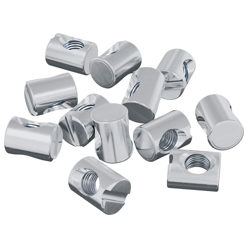 vidaXL Βίδες κουμπώματος 3462 τεμ. Ασημί M6 x 13 mm Μέταλλο