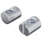 vidaXL Καρύδι Βαρελιού 2 τεμ. Ασημί M6 x 13 mm Σίδερο