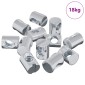 vidaXL Καρύδι Βαρελιού 3462 τεμ. Ασημί M6 x 13 mm Σίδερο