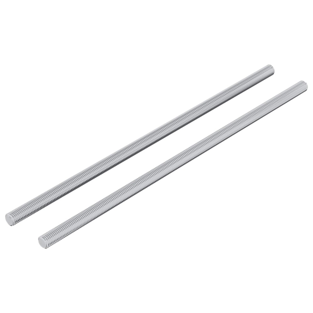 vidaXL Ράβδος Με Σπείρωμα 2 τμχ. Ασημί 6 x 170 mm Ατσάλι
