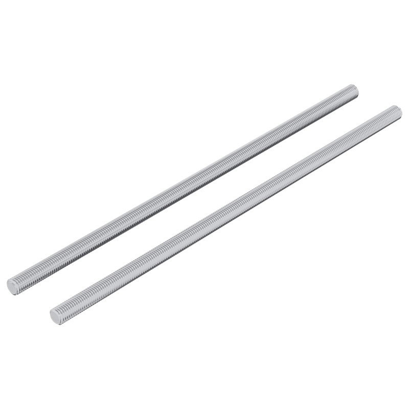 vidaXL Ράβδος Με Σπείρωμα 2 τμχ. Ασημί 6 x 170 mm Ατσάλι