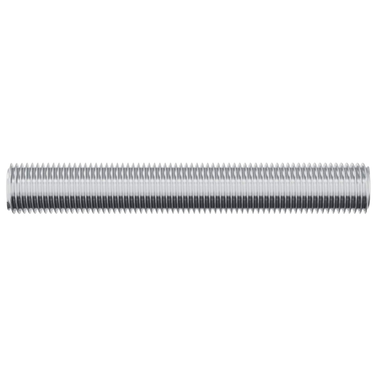 vidaXL Ράβδος Με Σπείρωμα 2 τμχ. Ασημί 8 x 55 mm Ατσάλι