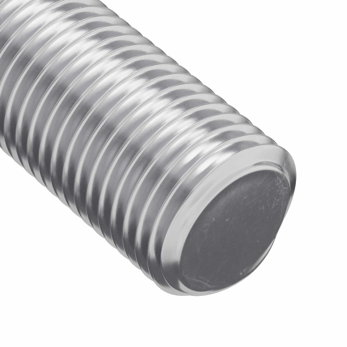 vidaXL Ράβδος Με Σπείρωμα 2 τμχ. Ασημί 8 x 55 mm Ατσάλι