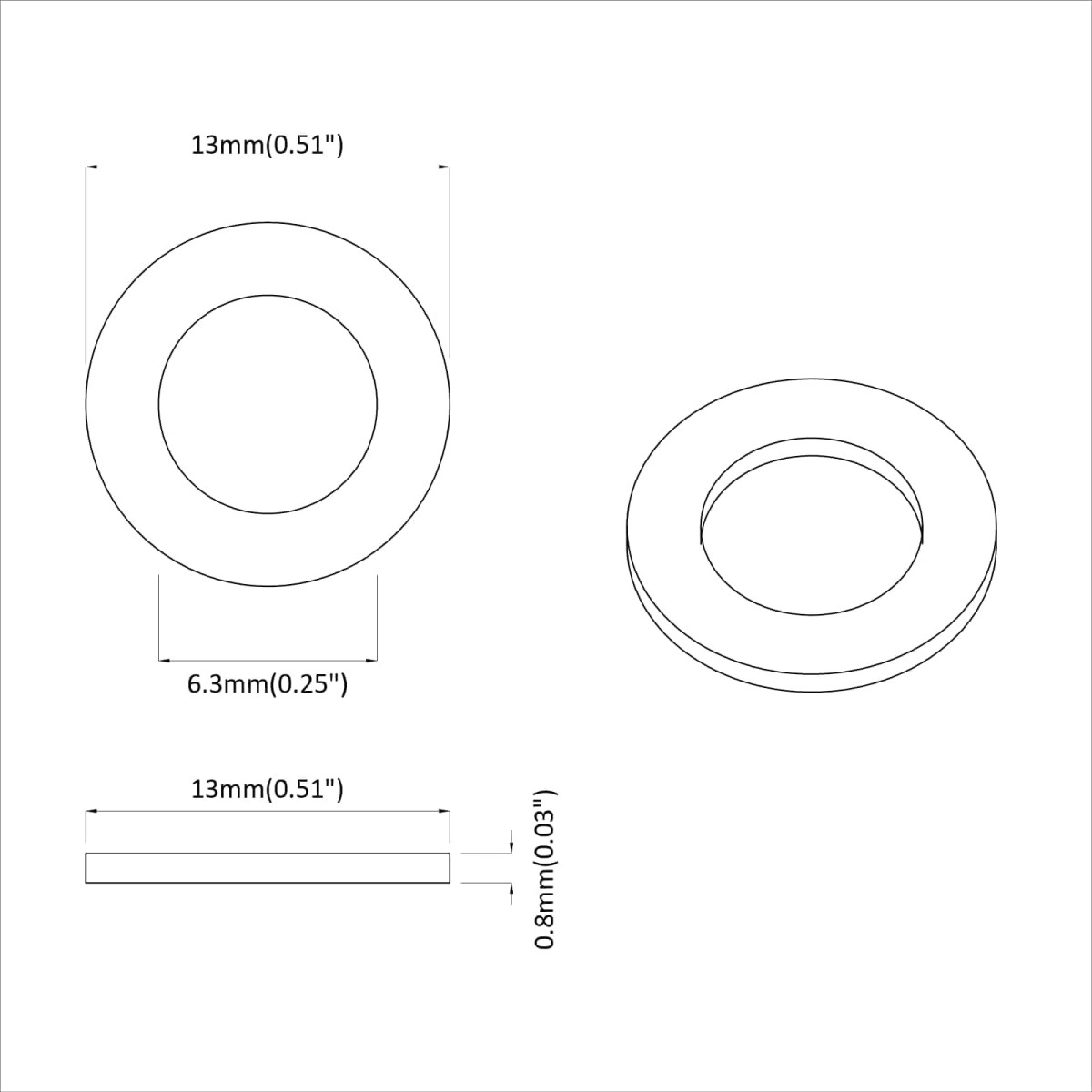 vidaXL Βίδες 2 τμχ. Ασημί 12 x 12 x 1,2 χιλ Σίδερο