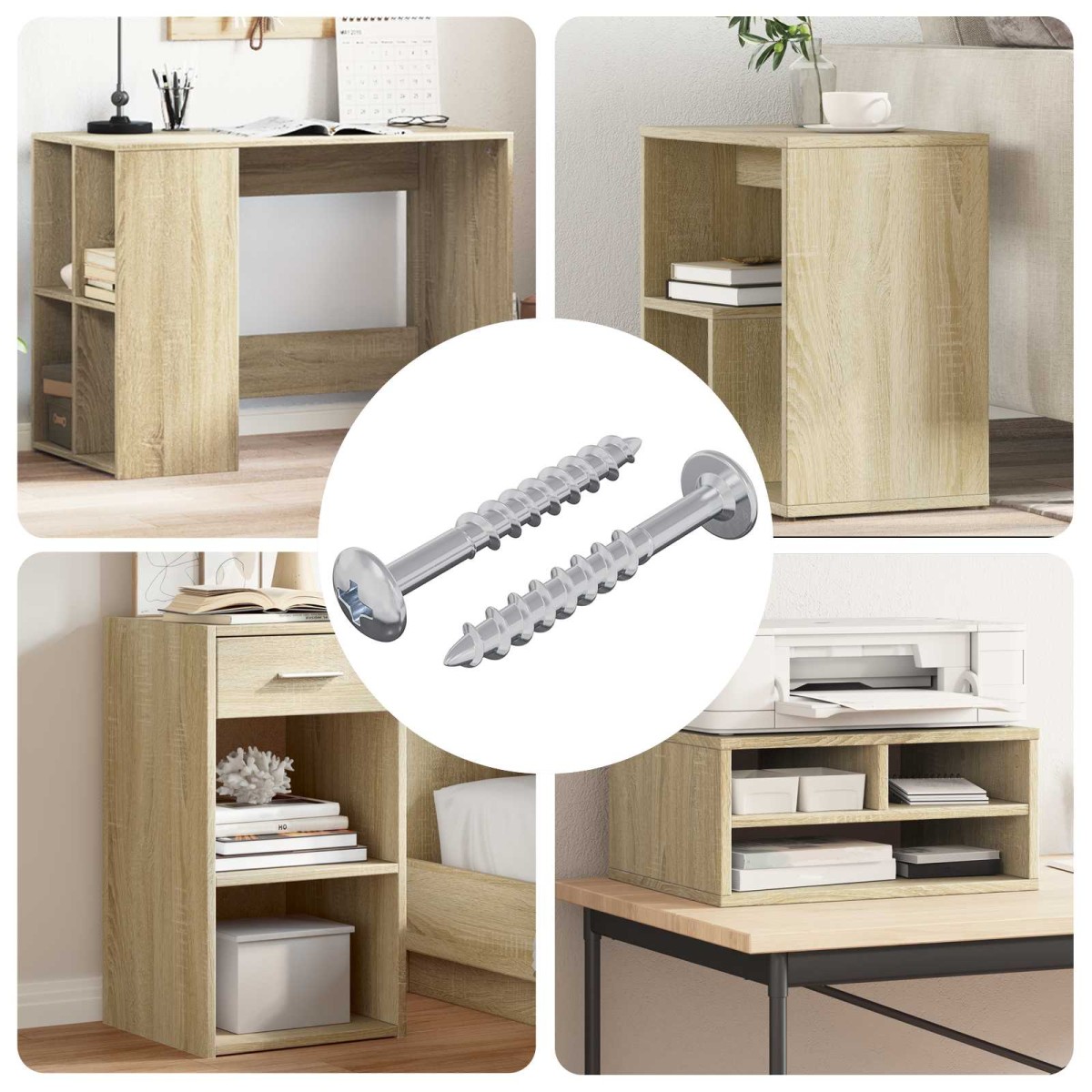 vidaXL Βίδα 2 τεμ. Ασημί 9,8 x 35 mm Σίδερο