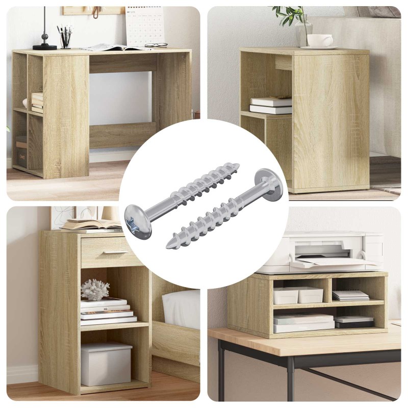 vidaXL Βίδα 2 τεμ. Ασημί 9,8 x 35 mm Σίδερο