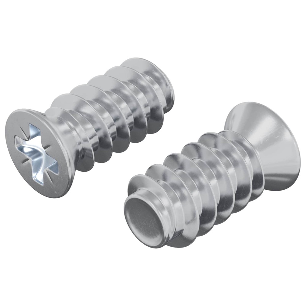 vidaXL Βίδα 2 τεμ. Ασημί M6 x 12 mm Σίδερο