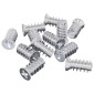 vidaXL Βίδα 12 τεμ. Ασημί M6 x 12 mm Σίδερο