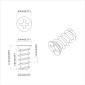 vidaXL Βίδα 12 τεμ. Ασημί M6 x 12 mm Σίδερο