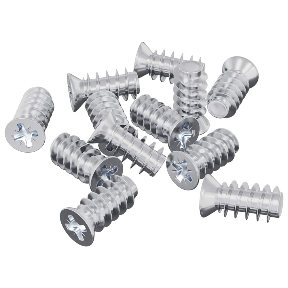 vidaXL Βίδα 10909 τεμ. Ασημί M6 x 12 mm Σίδερο