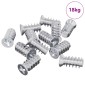 vidaXL Βίδα 10909 τεμ. Ασημί M6 x 12 mm Σίδερο