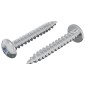 vidaXL Ξυλοβίδα 2 τεμ. Ασημί M4 x 28 mm Σίδερο