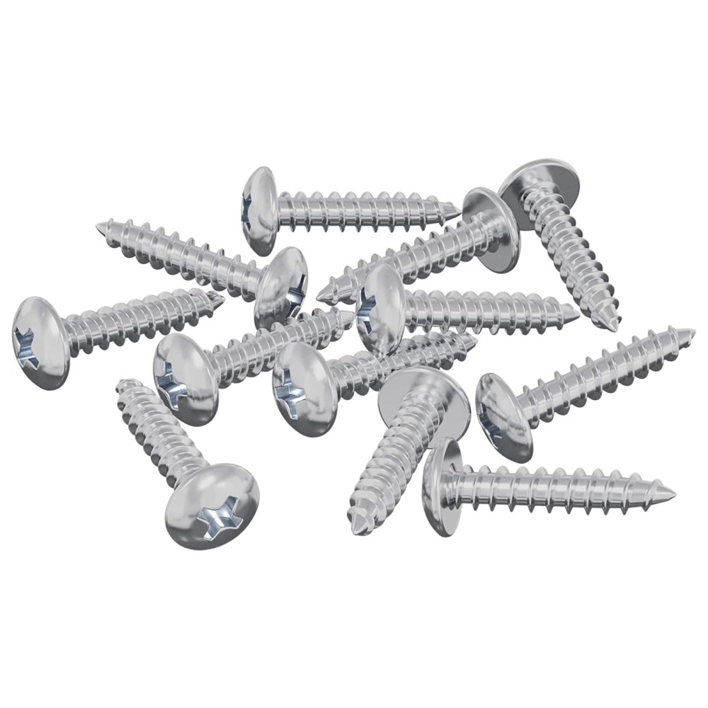 vidaXL Ξυλοβίδες 12 τεμ. Ασημί M3,5 x 20 mm Ατσάλι