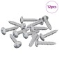 vidaXL Ξυλοβίδες 12 τεμ. Ασημί M3,5 x 20 mm Ατσάλι