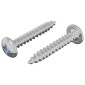 vidaXL Ξυλοβίδες 2 τεμ. Ασημί M4 x 25 mm Ατσάλι
