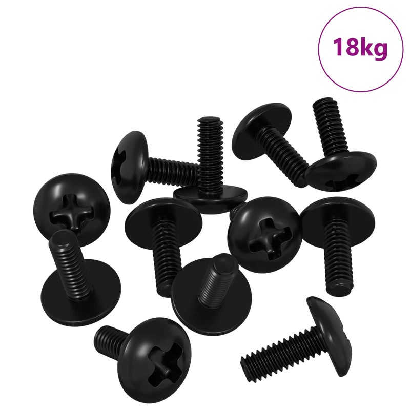 vidaXL Σκουριά Σακούλας 8182 τεμ. Μαύρο M4 x 10 χλστ Σίδερο