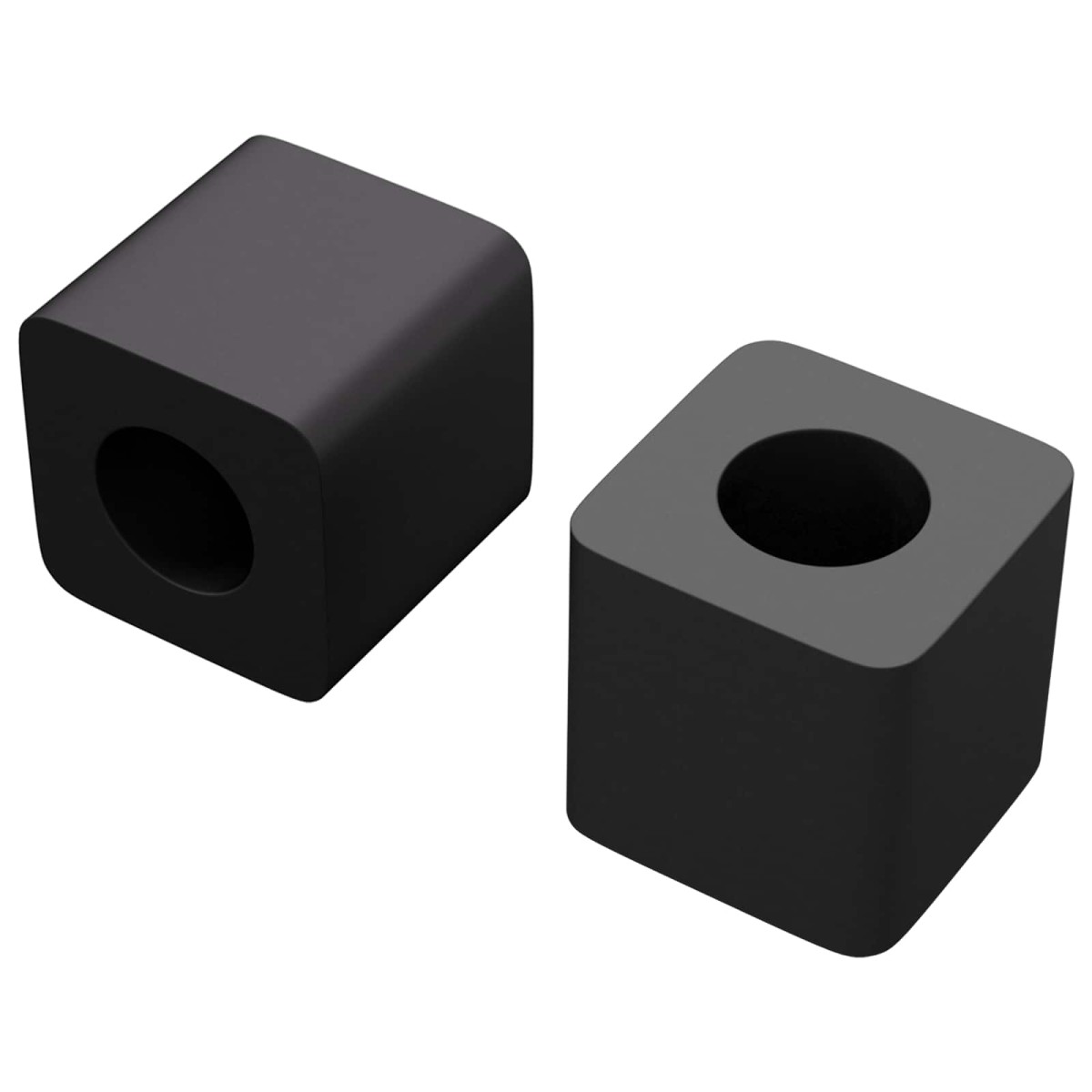 vidaXL Κρατητής Συρταριού 2 τμχ. Μαύρο 15 x 15 x 15mm PP Κοπλυμερές