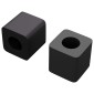 vidaXL Κρατητής Συρταριού 2 τμχ. Μαύρο 15 x 15 x 15mm PP Κοπλυμερές