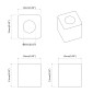 vidaXL Κρατητής Συρταριού 2 τμχ. Μαύρο 15 x 15 x 15mm PP Κοπλυμερές