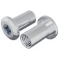 vidaXL Παξιμάδι Κλειδώματος 2 τεμ. Νίκελ M6 x 15 mm Ατσάλι