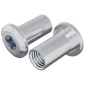 vidaXL Παξιμάδι Κλειδώματος 2 τεμ. Νίκελ M6 x 25 mm Ατσάλι