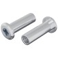 vidaXL Παξιμάδι Κλειδώματος 2 τμχ. Ασημί M6 x 25 mm Ατσάλι
