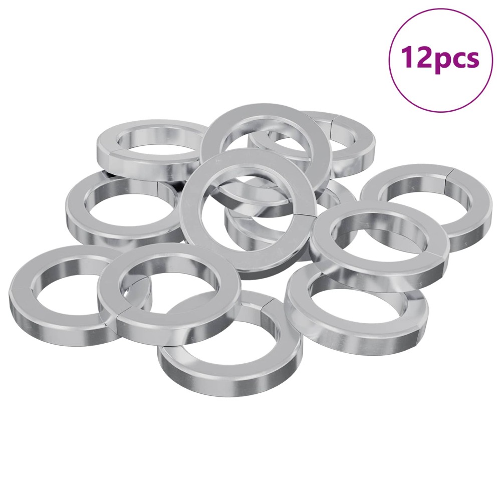 vidaXL Ελατήριο Πλυντηρίου 12 τμχ. Λευκό 13 x 1 mm Σίδερο