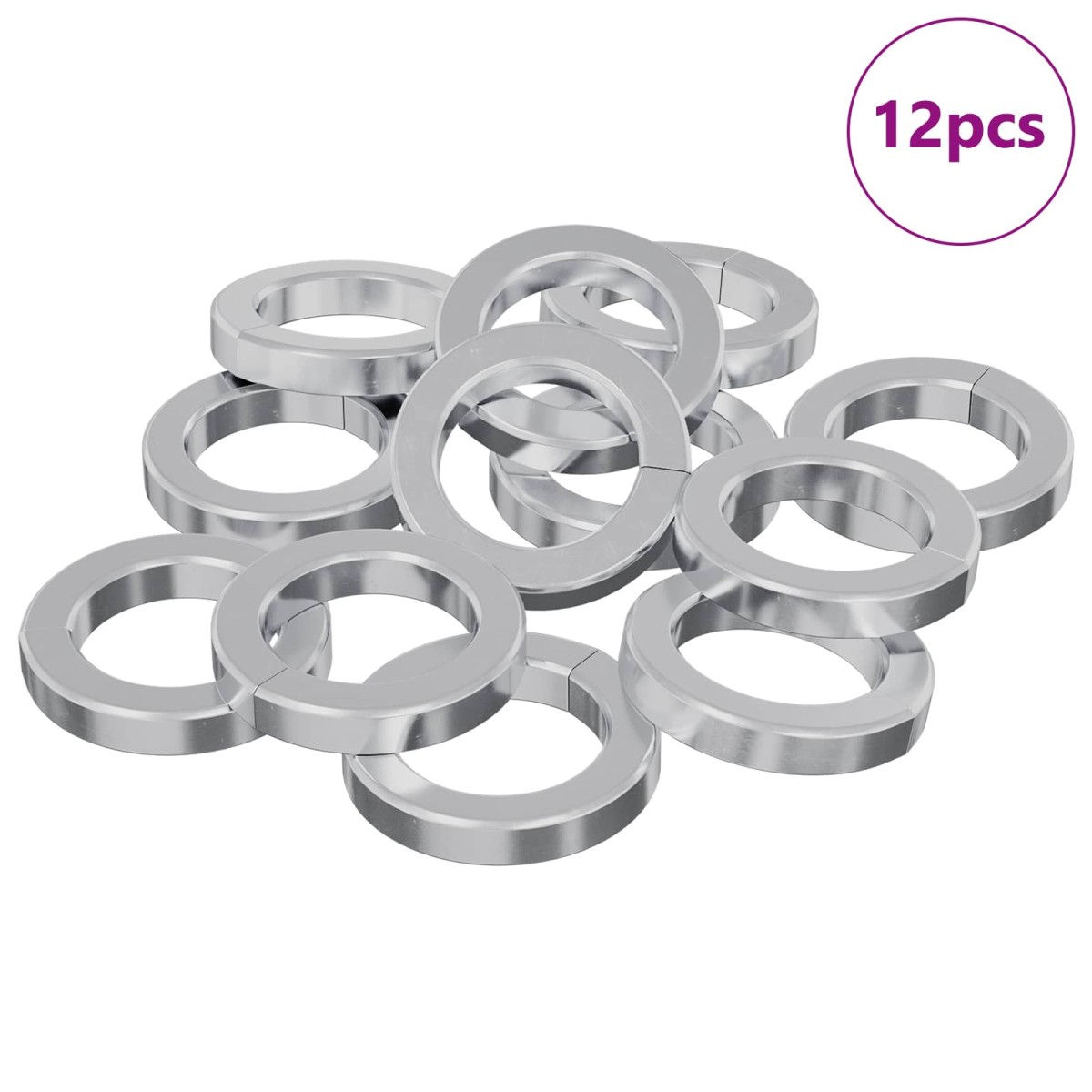 vidaXL Ελατήριο Πλυντηρίου 12 τμχ. Λευκό 13 x 1 mm Σίδερο