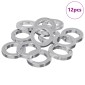 vidaXL Ελατήριο Πλυντηρίου 12 τμχ. Λευκό 13 x 1 mm Σίδερο