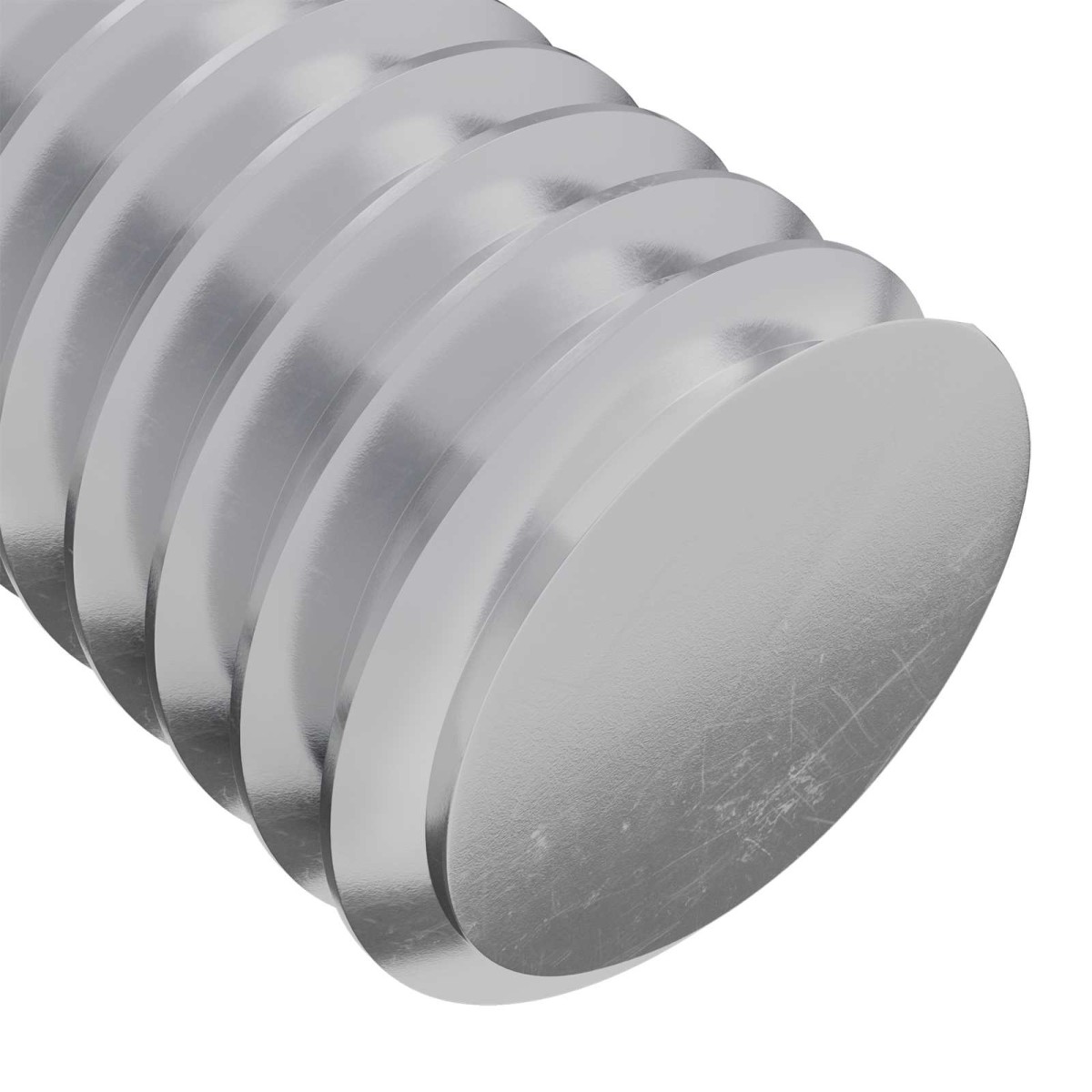 vidaXL Βίδα 2 τεμ. Ασημί 8 x 25 mm Ατσάλι