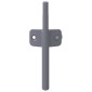vidaXL Μαλακή κλειδαριά 2 τμχ. Γκρι 125 x 47 x 15 mm PP