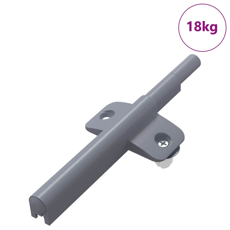 vidaXL Μαλακή κλειδαριά 1161 τμχ. Γκρι 125 x 47 x 15 mm PP