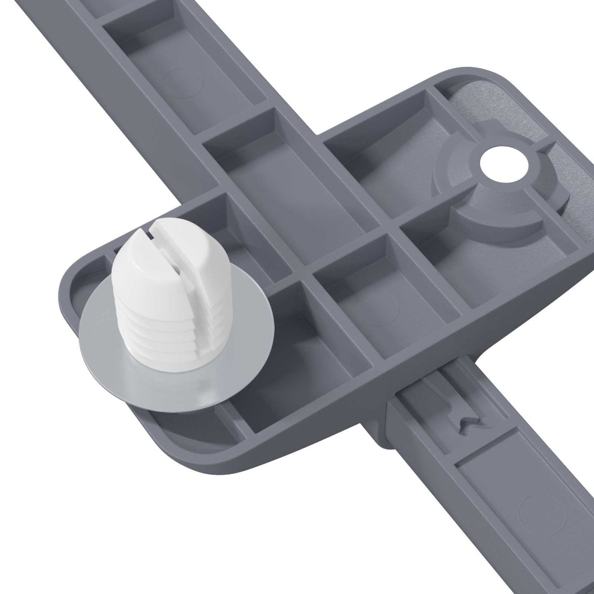 vidaXL Μαλακή κλειδαριά 1161 τμχ. Γκρι 125 x 47 x 15 mm PP