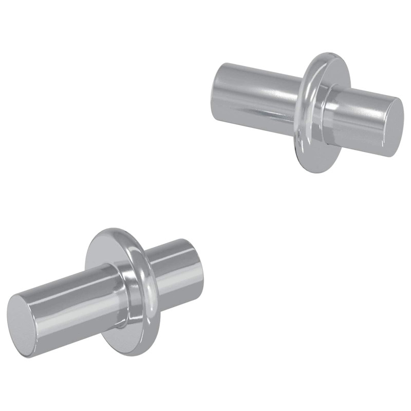 vidaXL Στήριγμα Ραφιού 2 τμχ. Ασημί 8,6 x 8,6 x 14,6 mm Ατσάλι